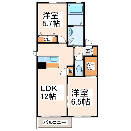 ラフィネイオスの物件間取画像